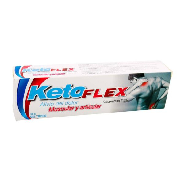 Ketoprofeno Comercial Ketoflex 2.5% Gel 50 G - Imagen 2