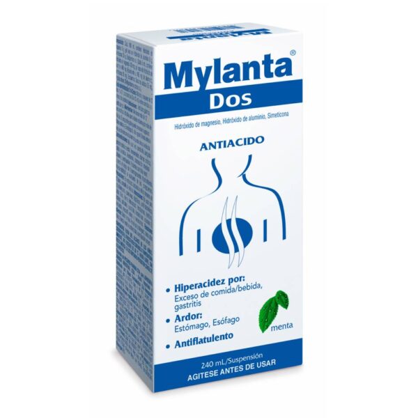 Mylanta Dos Menta Liquida 240 Ml