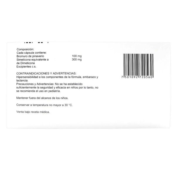 Alevian Duo 100/300mg 32 Cápsulas Bromuro Pinaverio Dimeticona