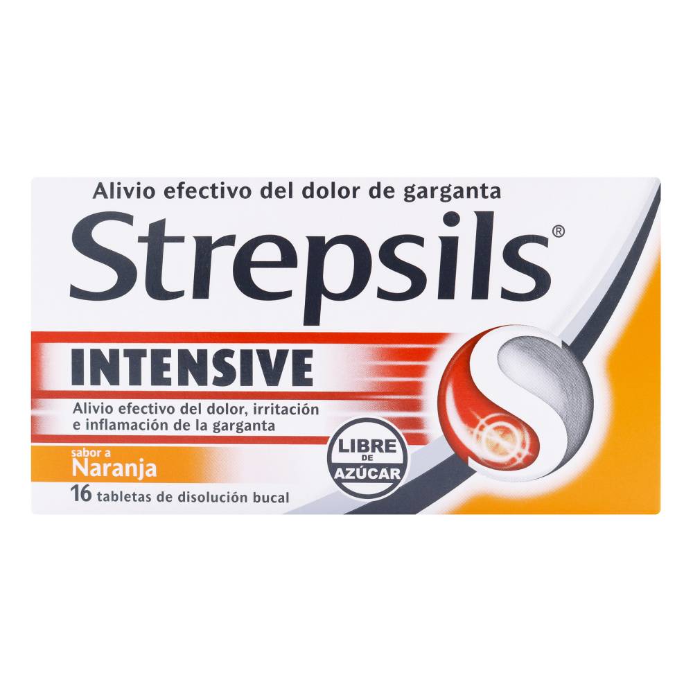 Strepsils Intense Sin Azucar Naranja 16 Tabletas - Imagen 2