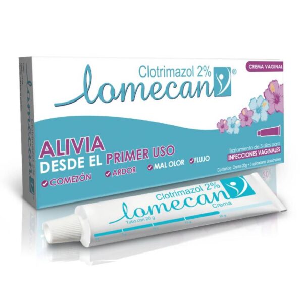 Lomecan Crema Vaginal Clotrimazol 2% 20Gr