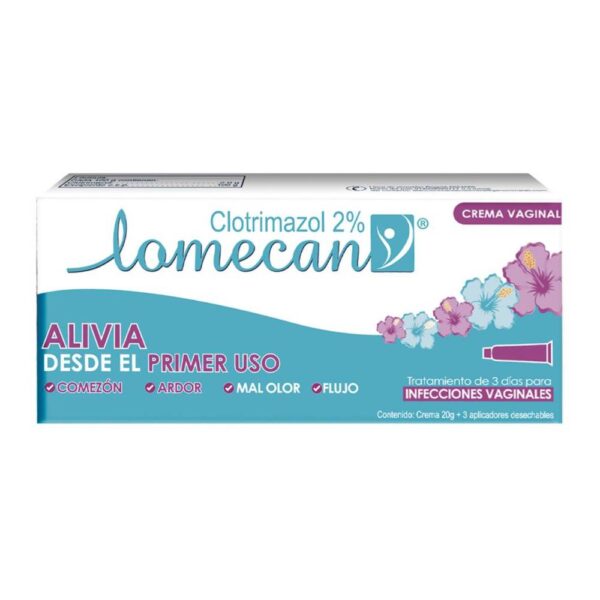 Lomecan Crema Vaginal Clotrimazol 2% 20Gr - Imagen 2