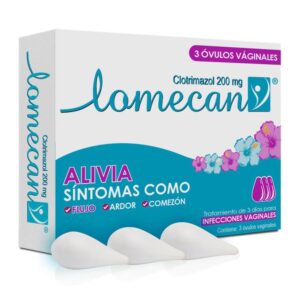 Lomecan Clotrimazol 200mg 3 Ovulos Vaginales
