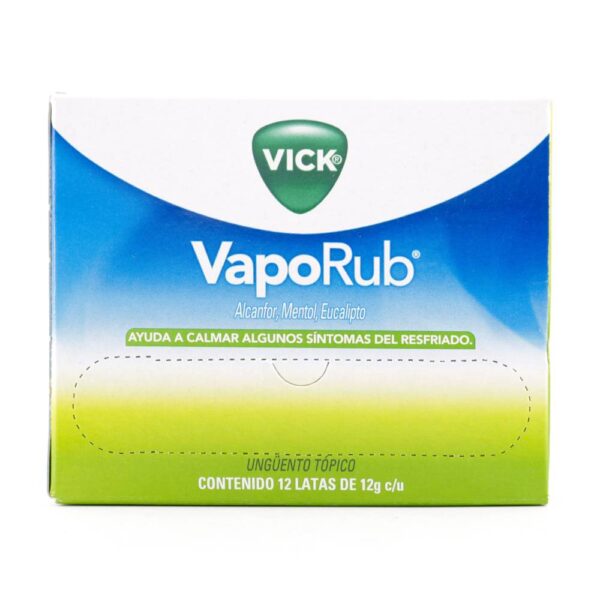 Vick Vaporub 12 Unidades Alivio De Tos Y Gripe