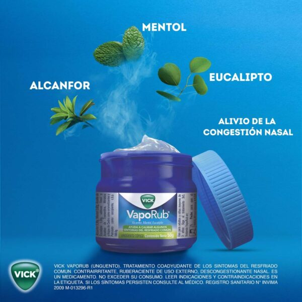 Vick VapoRub 100 g Alivio De Síntomas Gripales - Imagen 3
