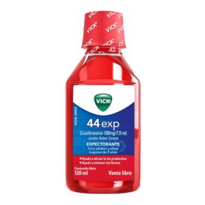 Vick 44 Expectorante Cereza 120 Ml Guaifenesina