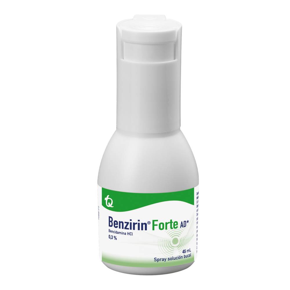 Benzirin Forte Ad 0.3% Bencidamina Solución Bucal 45ml
