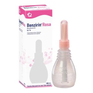 Benzirin Rosa Ducha Vaginal Canula 140 Ml