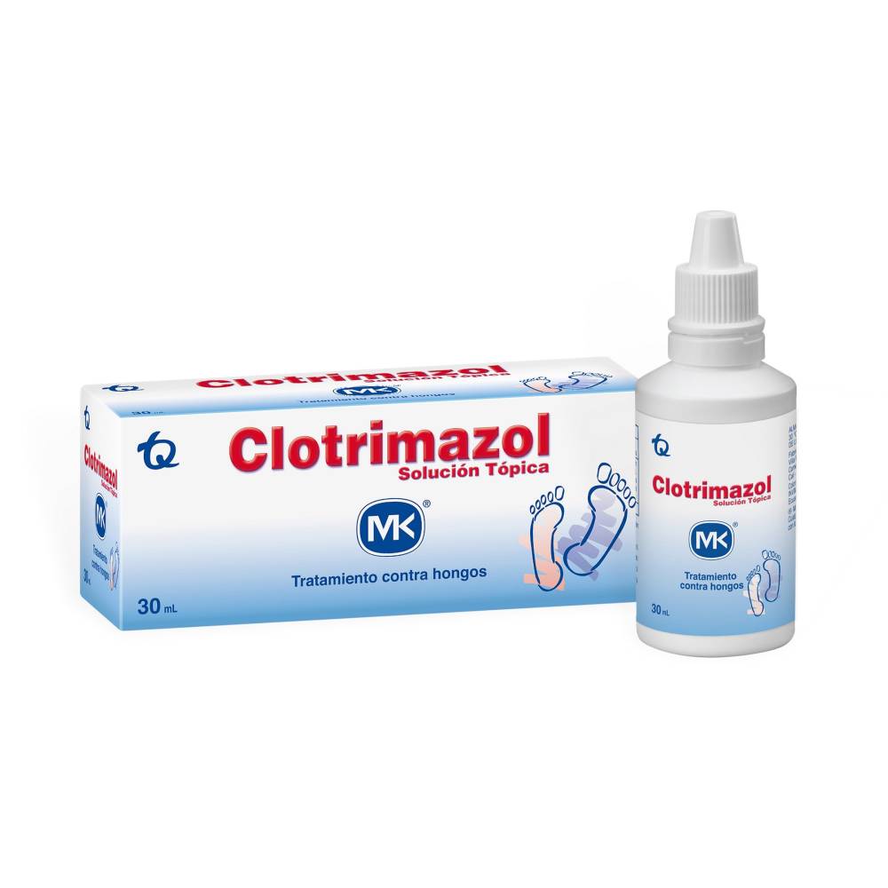 Clotrimazol Solución 30 Ml Mk Tratamiento contra hongos