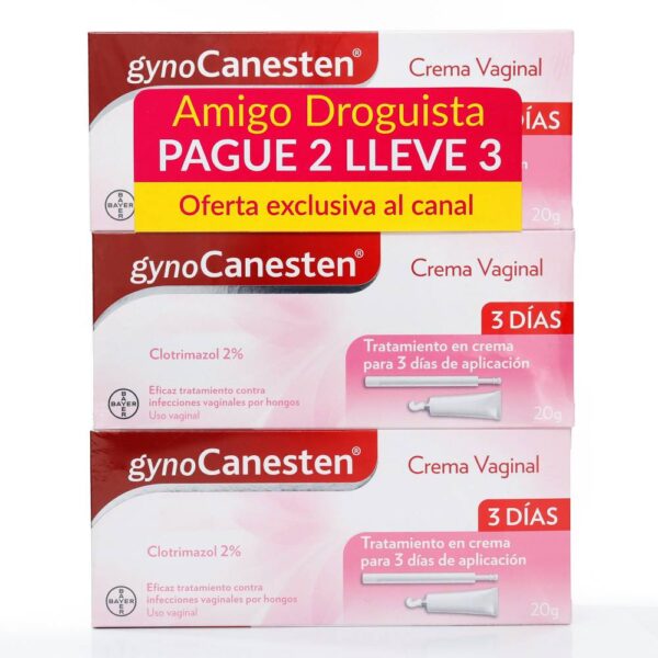 Gynocanesten Clotrimazol 20 gr Pague 2 Lleve 3