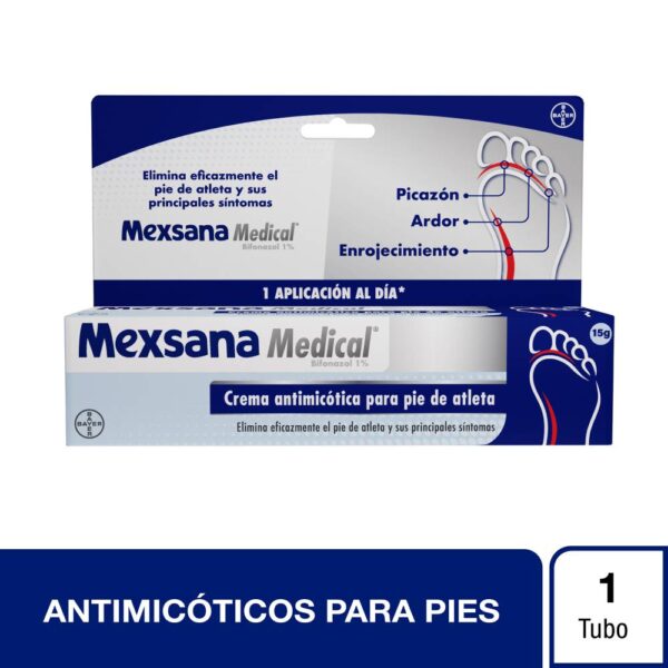 Mexsana Medical Bifonazol 1% Crema 15 Gr Pie de Atleta - Imagen 2