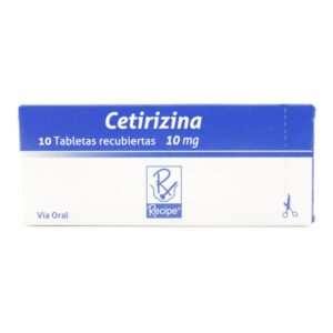 Cetirizina 10 Mg 10 Tabletas Bussie