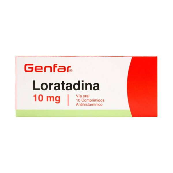 Loratadina 10 Mg 10 Tabletas Genfar