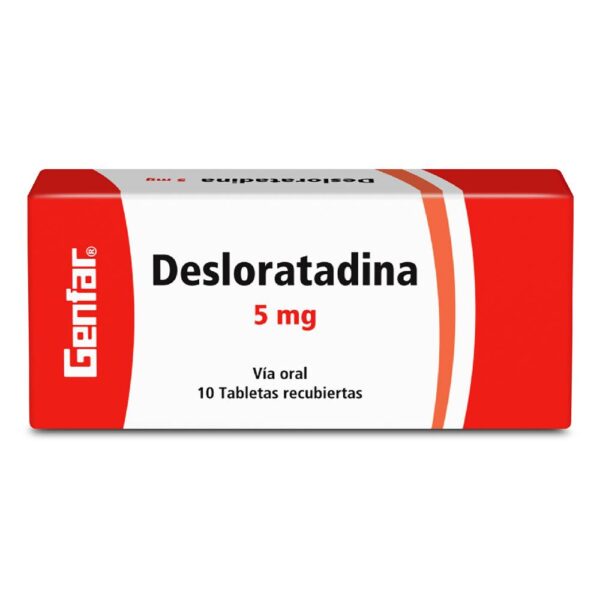 Desloratadina 5 Mg 10 Tabletas Genfar