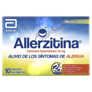 Allerzitina Alergias 10 Tabletas - Cetirizina 10 Mg