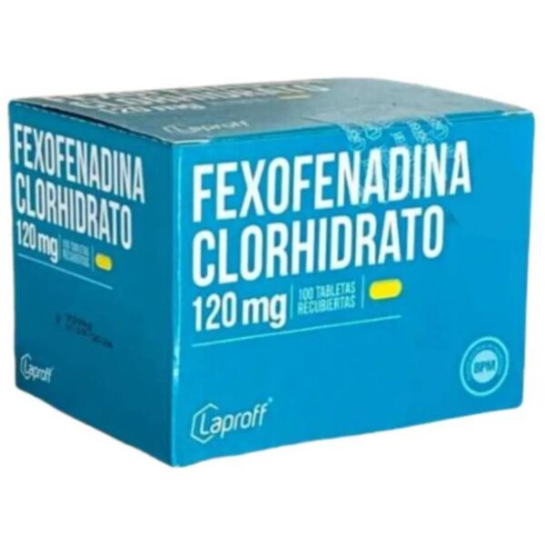 Fexofenadina Clorhidrato 120 Mg 100 Tabletas Laproff