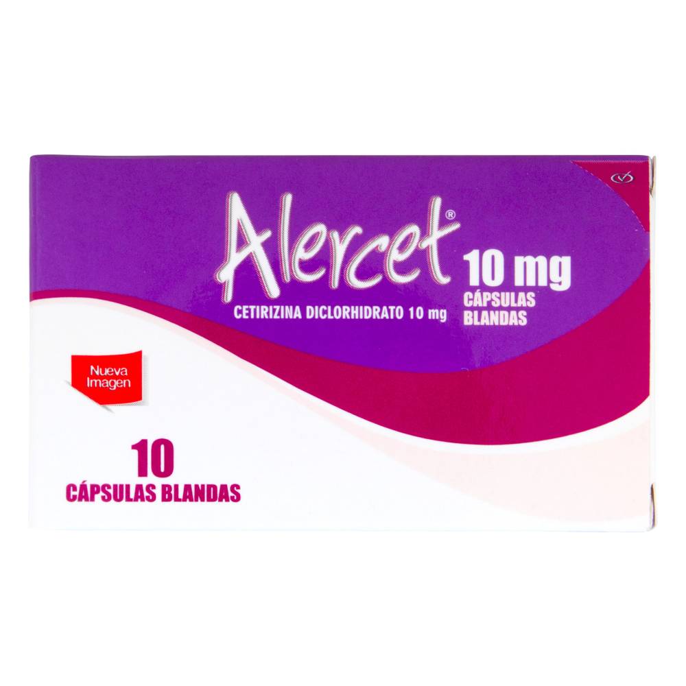 Alercet Alergias 10 Capsulas Blandas - Cetirizina 10 Mg