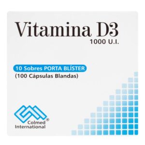 Vitamina D3 1000 Ui 100 Cápsulas Blandas Colmed