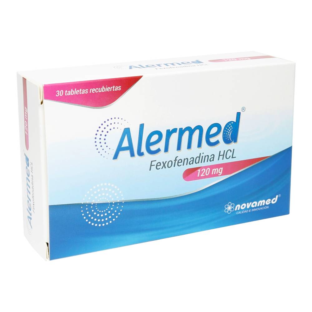 Alermed 120mg 30 Tabletas Recubiertas Fexofenadina