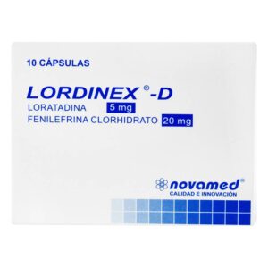 Lordinex D 10 Cápsulas Loratadina Fenilefrina