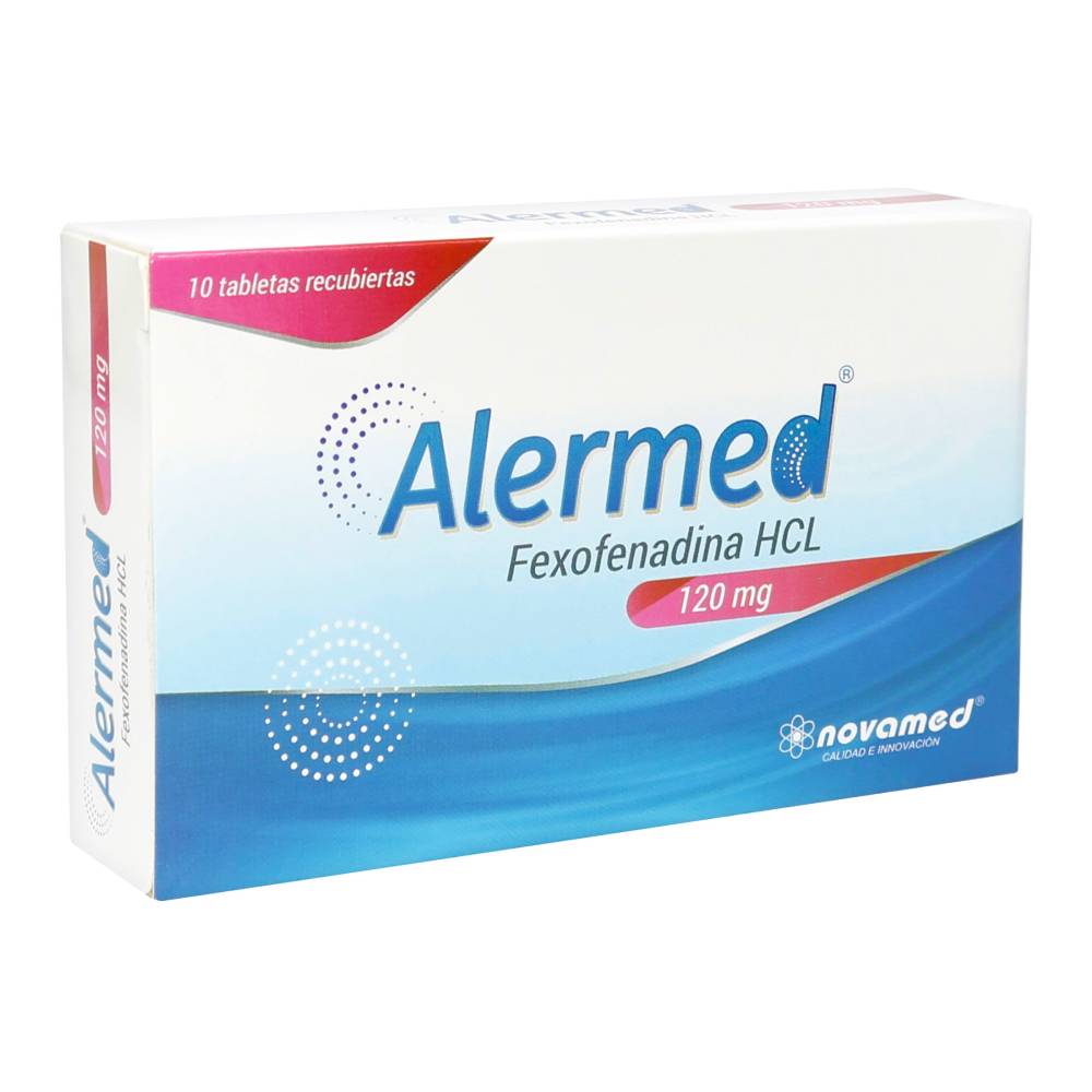 Alermed 120mg 10 Tabletas Recubiertas Fexofenadina
