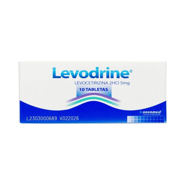 Levodrine Levocetirizina 5 Mg 10 Tabletas