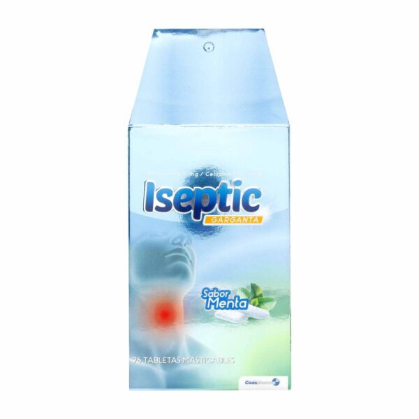 Iseptic Menta 96 Tabletas Alivio Dolor De Garganta