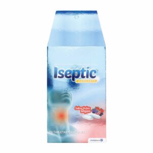 Iseptic Frutos Rojos 96 Tabletas Alivio Dolor De Garganta