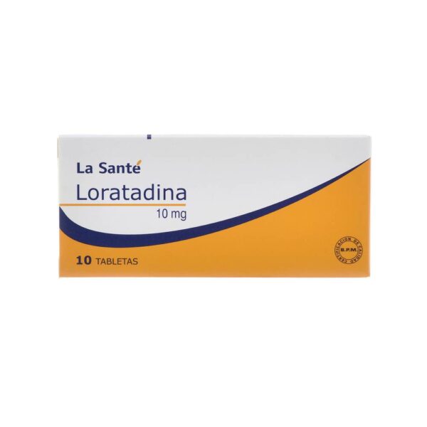 Loratadina 10 Mg 10 Tabletas La Sante