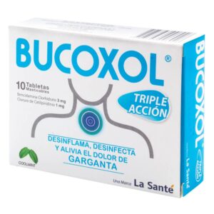 Bucoxol Triple Accion Coolmint 10 Tabletas - Garganta