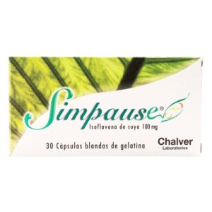 Isoflavonas De Soya Simpause 100 Mg 30 Capsulas Blandas