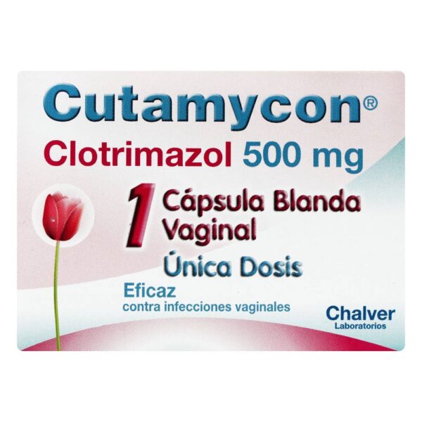 Clotrimazol Cutamycon 500 Mg 1 Capsulas blanda Vaginal