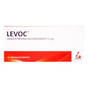 Levoc 5 Mg 10 Tabletas Levocetirizina