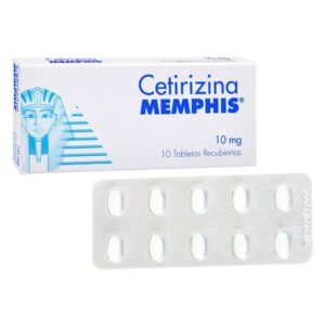 Cetirizina 10 Mg 10 Tabletas Recubiertas Memphis