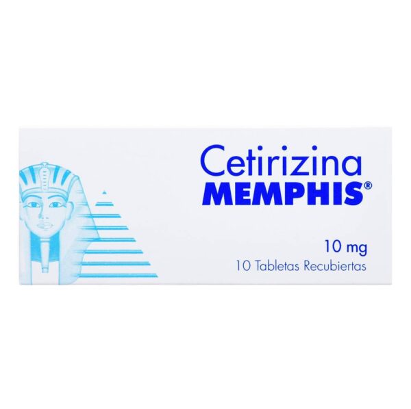 Cetirizina 10 Mg 10 Tabletas Recubiertas Memphis - Imagen 2