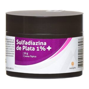 Sulfadiazina De Plata Quemaduras 30 G Memphis