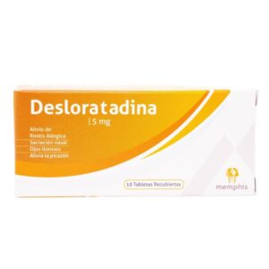 Desloratadina 5 Mg 10 Tabletas Recubiertas Memphis