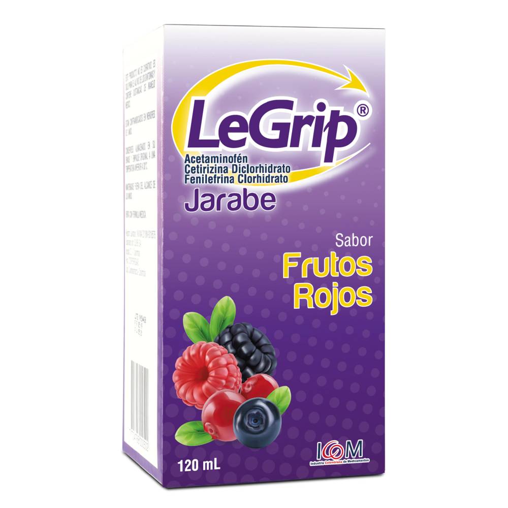 Legrip Jarabe Frutos Rojos 120 Ml Antigripal Multisíntomas