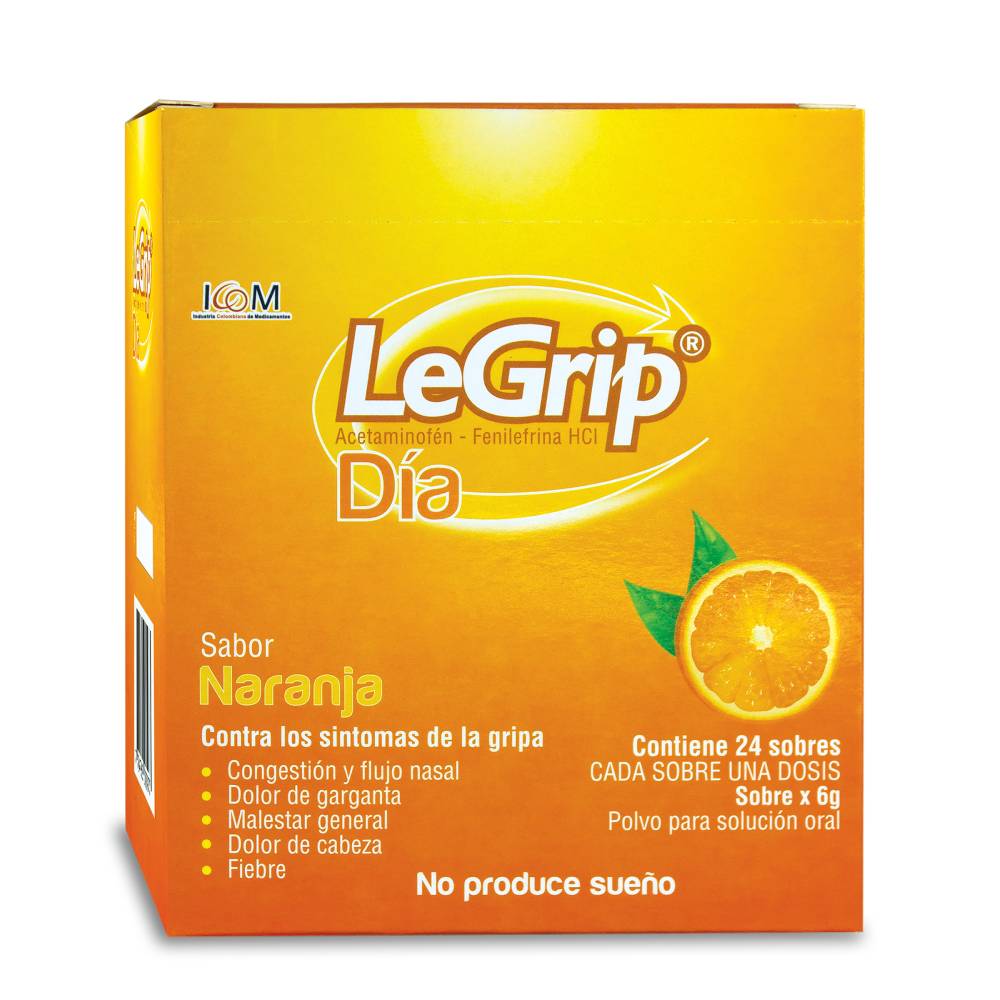 Legrip Día 24 Sobres Antigripal Congestión y Flujo nasal