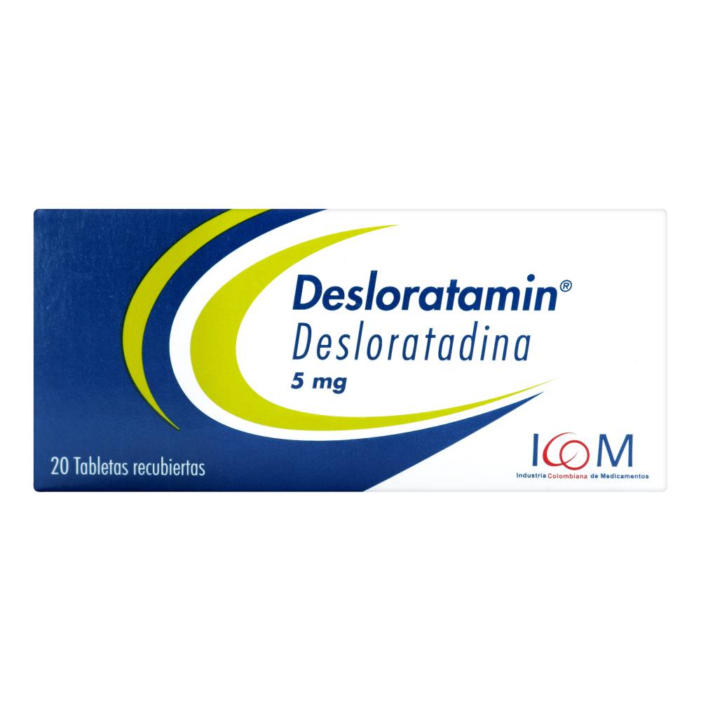 Desloratamin Desloratadina 5 Mg 20 Tabletas