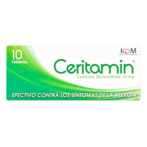 Ceritamin 10 Mg 10 Tabletas Icom Cetirizina
