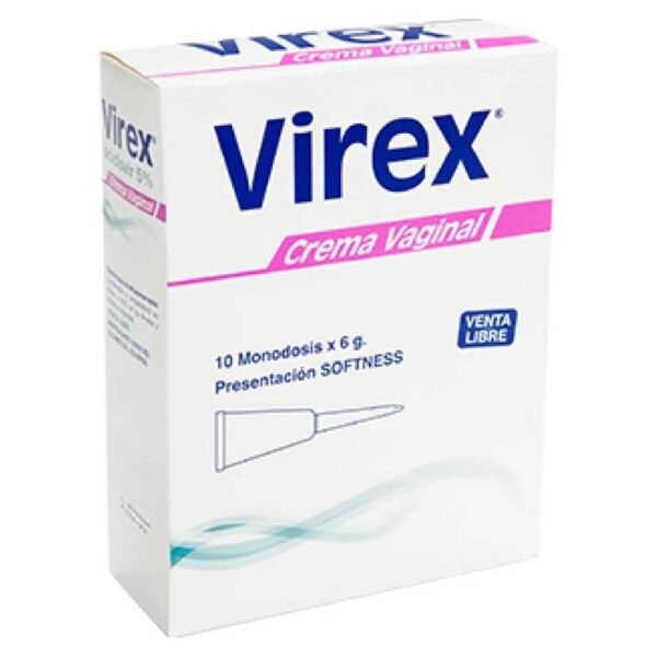 Virex Crema Vaginal 6 Gr 10 monodosis Aciclovir