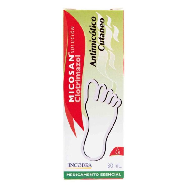 Clotrimazol Solución Antimicótico Micosan 30 Ml