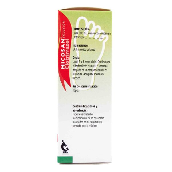 Clotrimazol Solución Antimicótico Micosan 30 Ml - Imagen 2