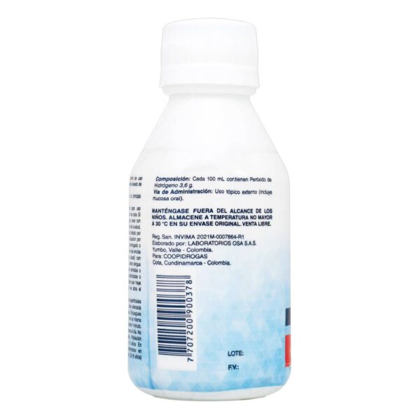 Agua Oxigenada 120 Ml Icom Antiséptico Y Desinfectante - Imagen 2