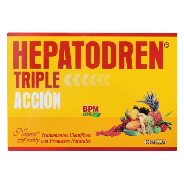 Hepatodren Triple Accion 60 Capsulas Natural Freshly