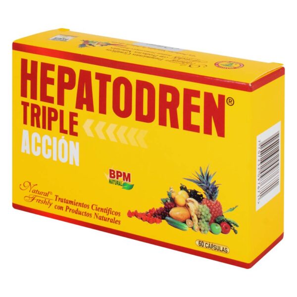 Hepatodren Triple Accion 60 Capsulas Natural Freshly - Imagen 2