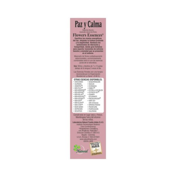 Esencia Floral Paz Y Calma 25 Ml Nf - Imagen 3