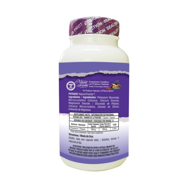 Gluconato De Potasio Natural 60 Capsulas - Imagen 2