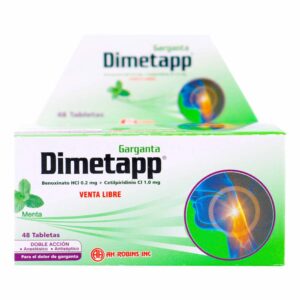 Dimetapp Garganta 48 Tabletas Alivio Dolor De Garganta